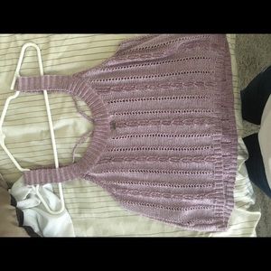 Pink hollister top